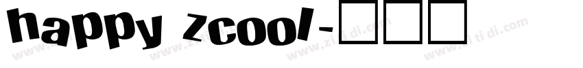 happy zcool字体转换